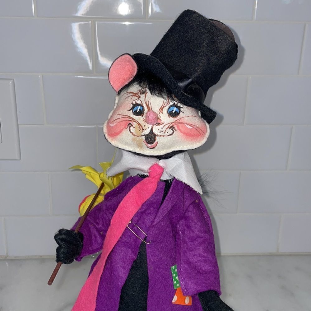 Annalee Doll Vintage Halloween 15" Hobo Cat Doll - Picture 3 of 12